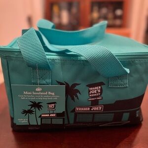 TRADER JOE’S Teal Insulated Mini Cooler Bag SOLD OUT Rare